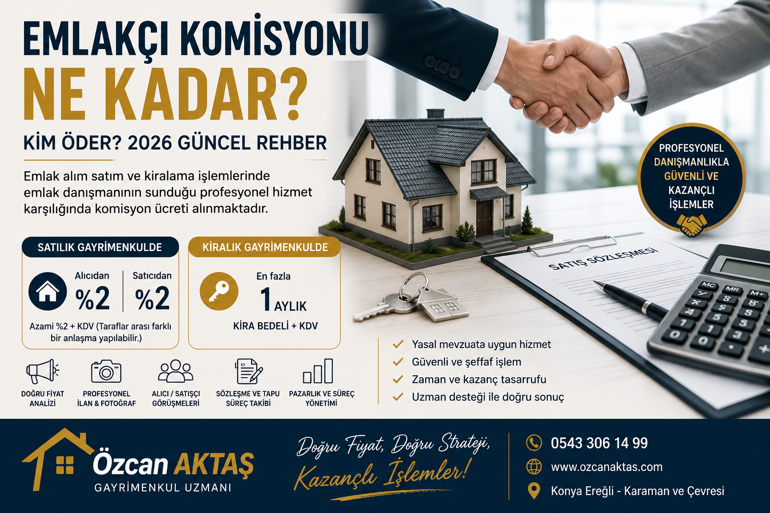 Emlak komisyonu ne kadar - Özcan AKTAŞ Gayrimenkul 