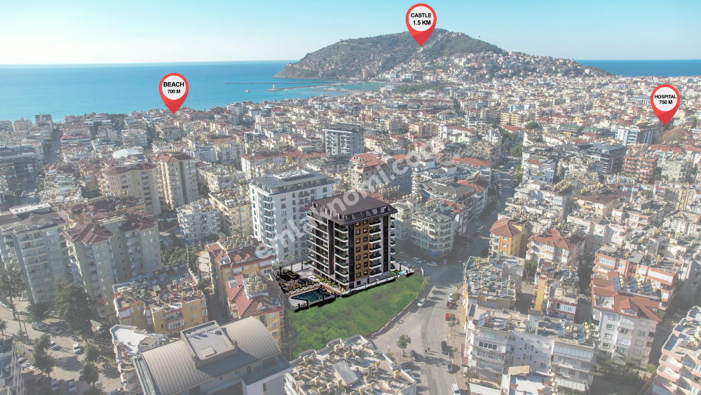 Antalya Güller Pınarı Mahallesi Satılık 1+1 2+1 3+1 Daire - Fotoğraf 1