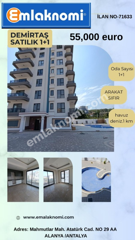 Antalya Demirtaş Mahallesi Satılık 1+1 Daire - Fotoğraf 11