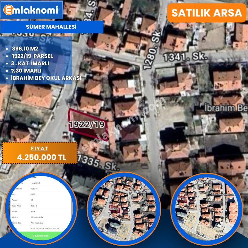 Karaman Sümer Mahallesi Satılık Konut Arsası