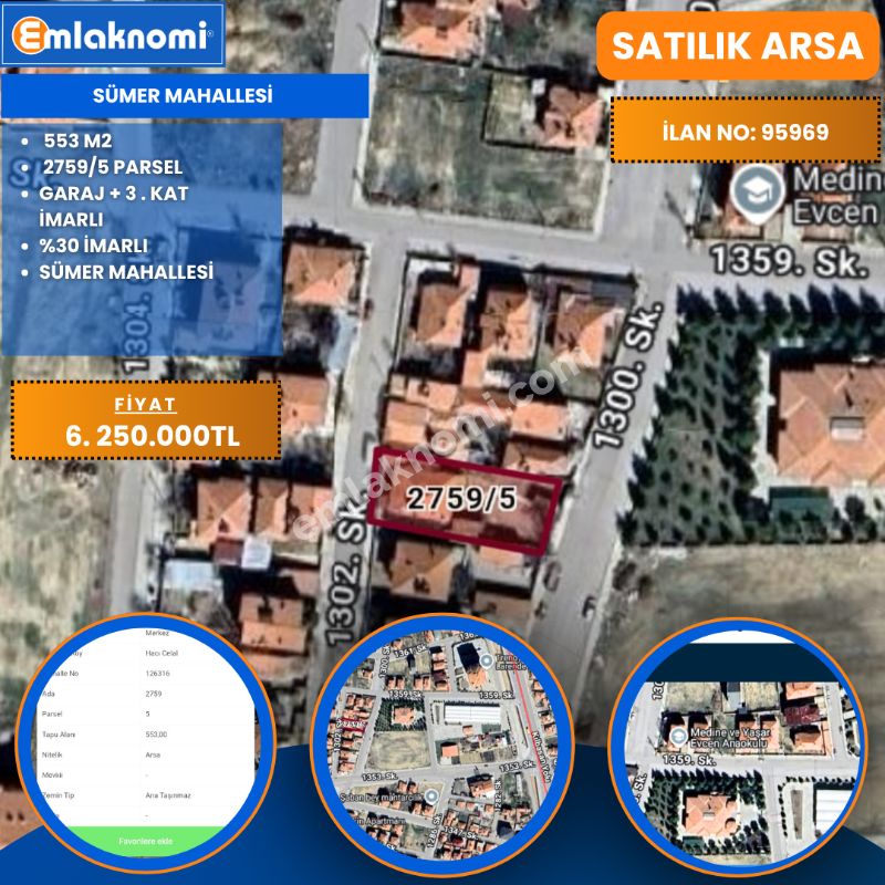Karaman Sümer Mahallesi Satılık Konut Arsası - Fotoğraf 9