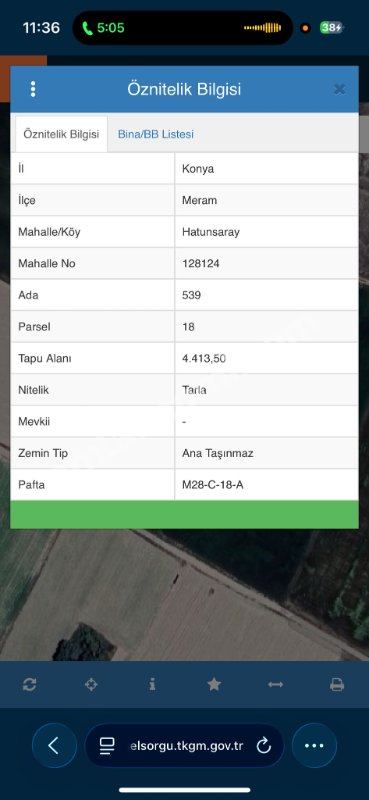 Konya HATUNSARAY Mahallesi Satılık Tarla
