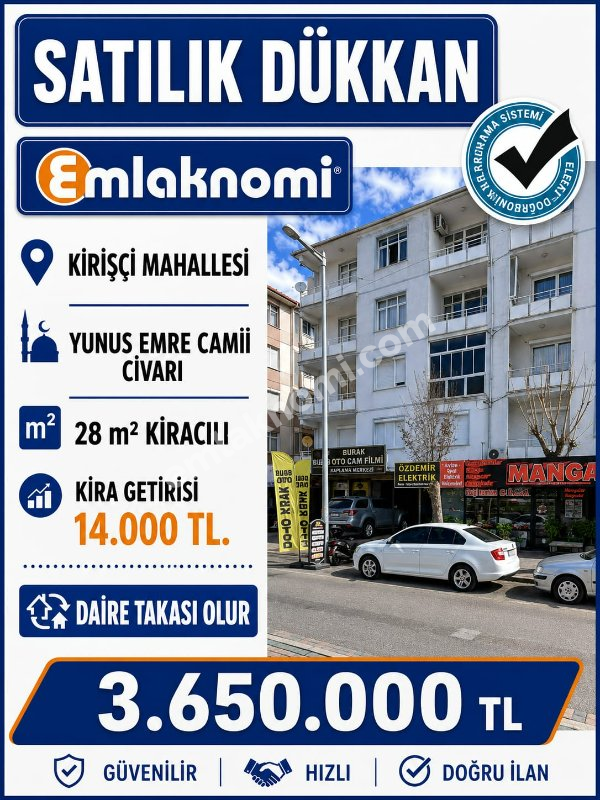 Karaman Kirişçi Mahallesi Satılık Dükkan